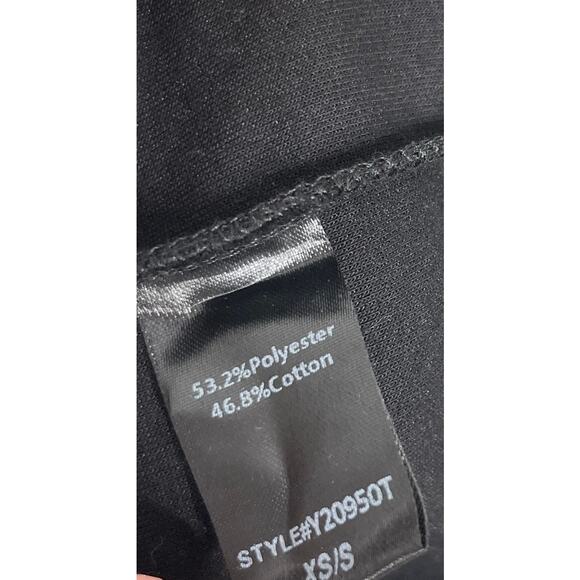 Tuckernuck Pomander Place Womens Easy Polo Swing Sweatshirt XS/S Black V Neck - Picture 12 of 12